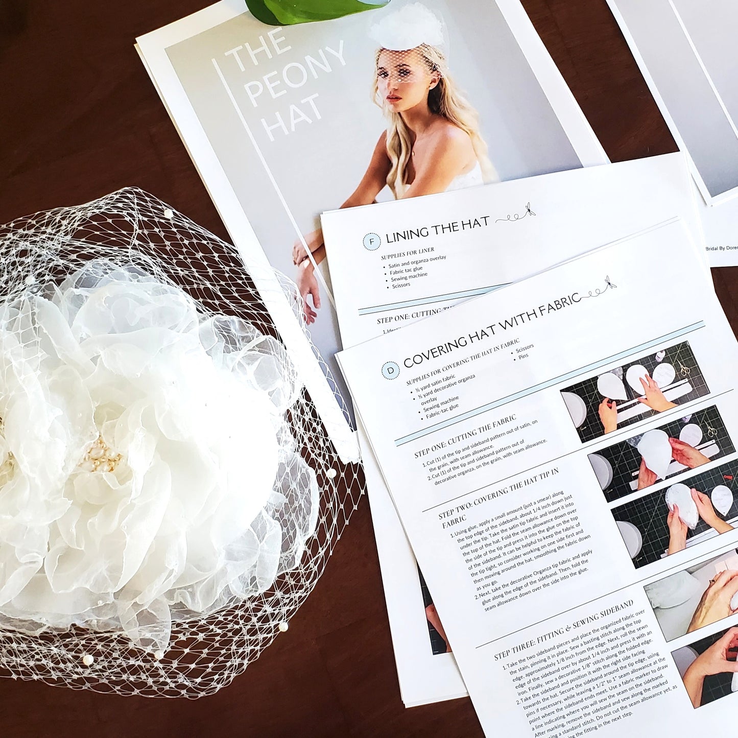 The Peony Hat Pattern and Pattern Guide