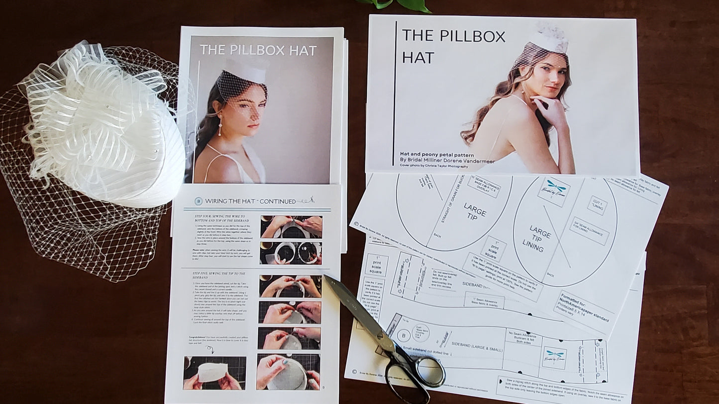 Pillbox Hat Pattern and Pattern Guide